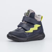 052169-31 синий ботинки ясельная Нат. кожа